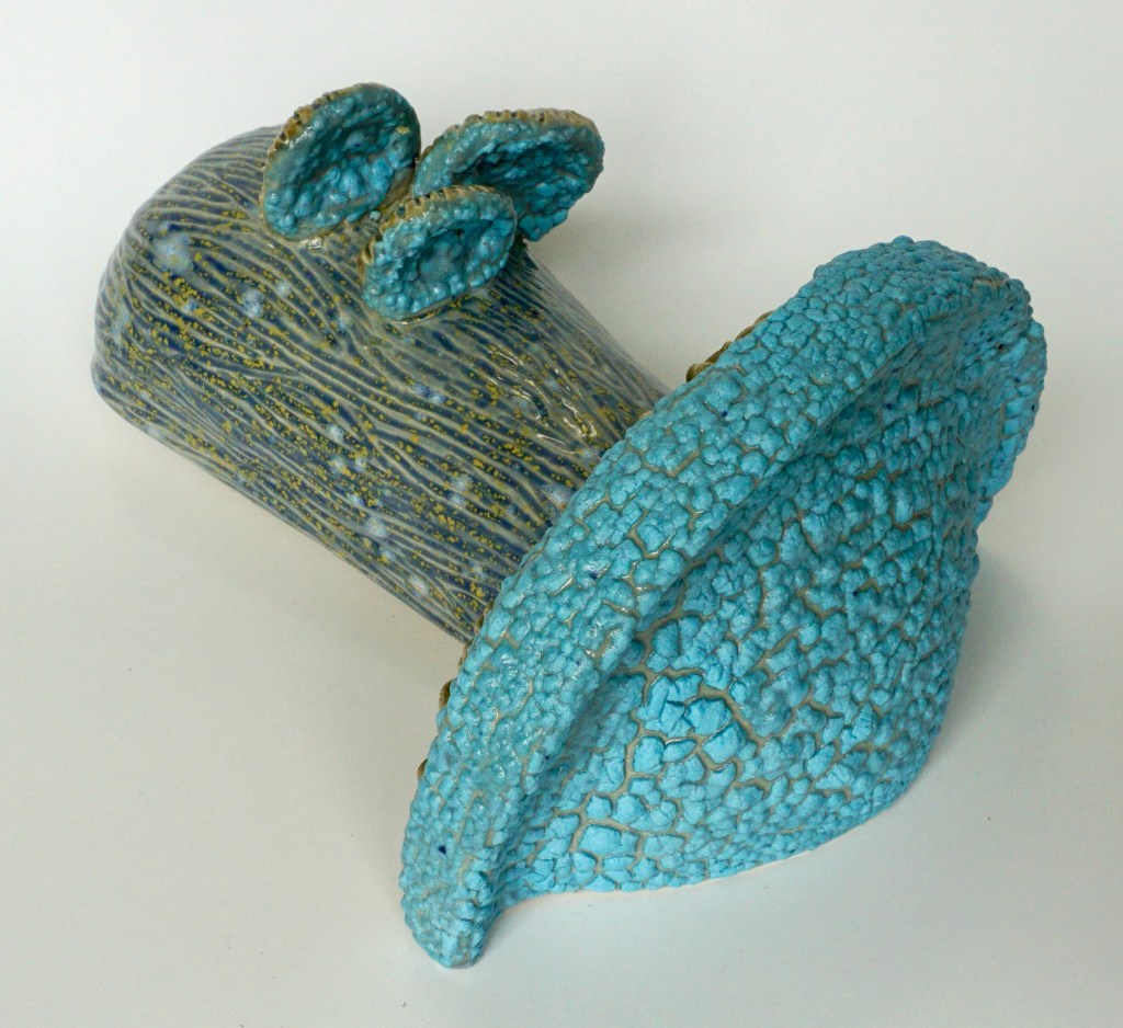 Ceramic Wall Mushroom, Glazed #6