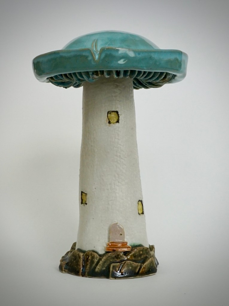 Ocracoke Ceramic Lighthouse Mushroom